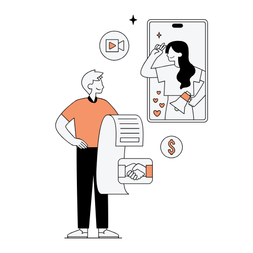 Ilustración de creación de perfiles